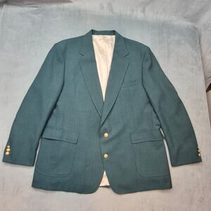 Croft & Barrow Green Masters Style Jacket Vintage Men’s Blazer 46L Made In USA